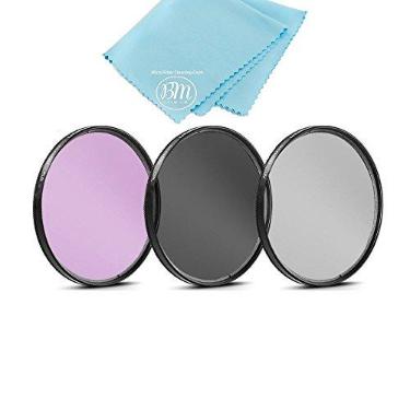 Imagem de Kit de filtro de 3 peças de 77 mm (UV-CPL-FLD) para câmera Nikon Coolpix P1100, Canon EOS R, EOS R5 II, EOS 6D, EOS 6D II, EOS 5D IV com lente EF 24-105 mm