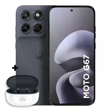 Imagem de Kit Smartphone Motorola Moto g67 5G 128GB + Moto Buds 2, moto g67 - Ch