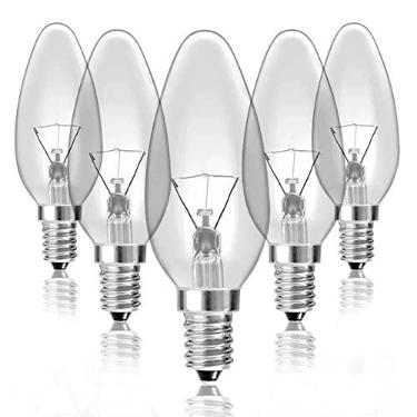 Imagem de Kit 5 Lâmpadas Incandescentes Vela Lisa Clara VL-35 E-12 25W 127V Toplux
