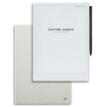 Imagem de iflytek AINOTE Conjunto de 2 tablets cinza E-Ink de 27,05 cm para reuniões, tablet de papel AI ultrafino de 4,2 mm alimentado por ChatGPT, suporta conversão de voz em texto, transcrição de 18 idiomas