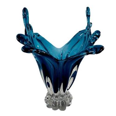 Imagem de Paramount Plásticos - VASO DECOR MURANO 25X17X35 CM AZUL SAFIRA