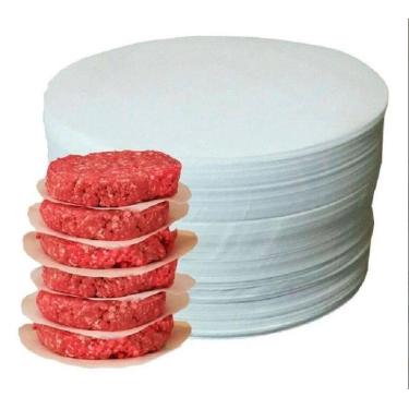 Imagem de Papel Vegetal Hamburguer Redondo 11,2cm 1kg - .