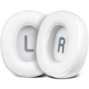 Imagem de SOULWIT Almofadas de Substituição para JBL Tune 700(700BT)/710(710BT)/720(720BT)/750(750BT,750BTNC)/760(760NC)/770(770NC), Com Espuma de Isolamento Mais Suave - Couro de Proteína Branco