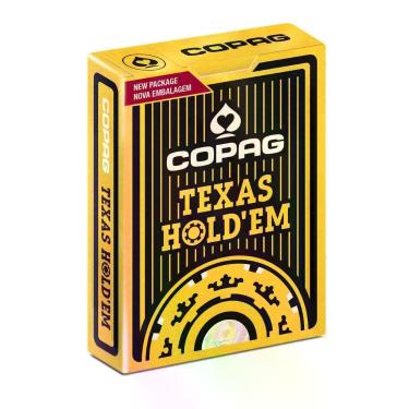Imagem de Baralho de Poker Texas Holdem Copag 100% Plástico, Preto