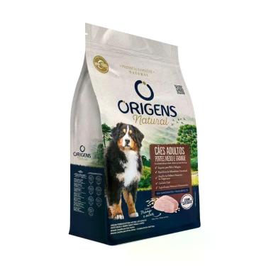 Imagem de Ração Origens Natural Cães Adultos Porte Médio Grande Sabor Frango e A