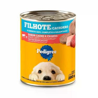 Imagem de Pedigree lata filhote carne frango 280gr