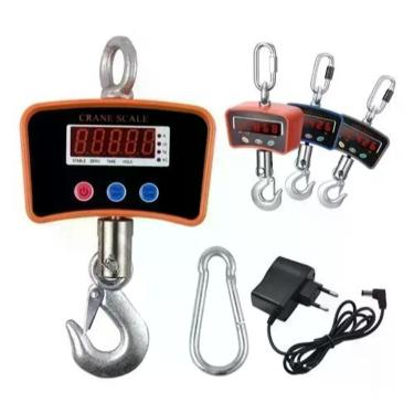 Imagem de Balança Digital Insdutrial Gancho 1000kg Suspensa Com Bateria Interna