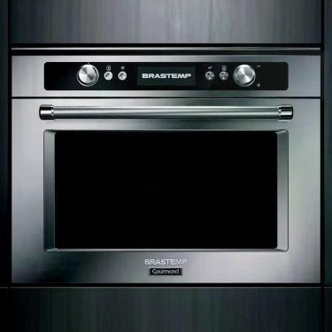 Imagem de Forno de Embutir Elétrico a Vapor Brastemp Gourmand BOD45AR 34L Inox com Cozimento a Baixa Temperatura 220V