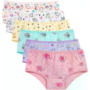 Imagem de Kit 9 Calcinha Infantil 100% Algodão Tradicional Criança Famy, M