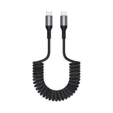 Imagem de Cabo De Carregamento USB-C Trançado E Extensível Para iPhone 14 15 16 