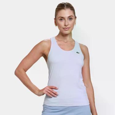 Imagem de Regata Lacoste Feminina, Azul claro, GG