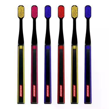 Imagem de Kit Escova de Dente Dentalclean Unic Premium Extra Macia Cerdas Ultra Soft 6 Unidades