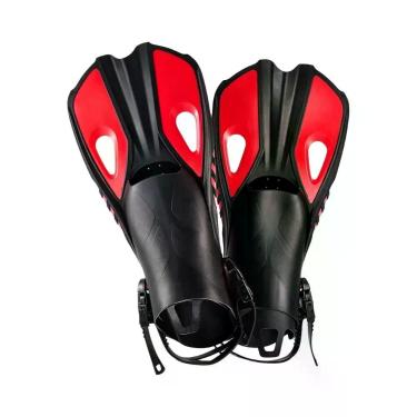 Imagem de Nadadeiras De Silicone Ajustáveis Para Snorkel E Mergulho, Com Calcanh