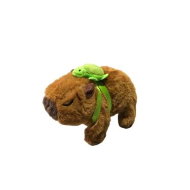 Imagem de Capivara Brinquedo de Pelúcia Que Anda e Emite Sons - MD, Bege