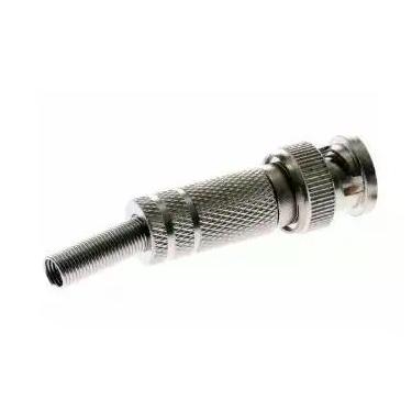 Imagem de Conector Plug BNC Macho com Mola de Parafuso - ALMSEGURANÇA