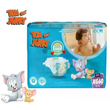 Imagem de Fralda Descartável Infantil Tom e Jerry Hiper 1 Pacote Tamanho XG Com 