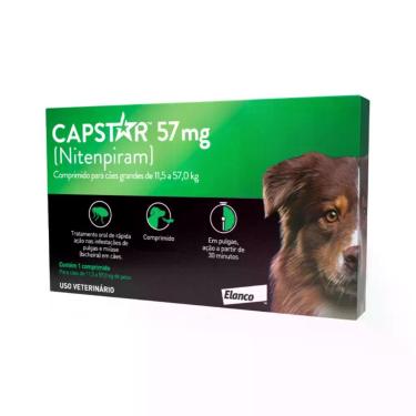 Imagem de Capstar 57mg Caixa 6 comprimidos Cães entre 11 e 57 kg - elanco