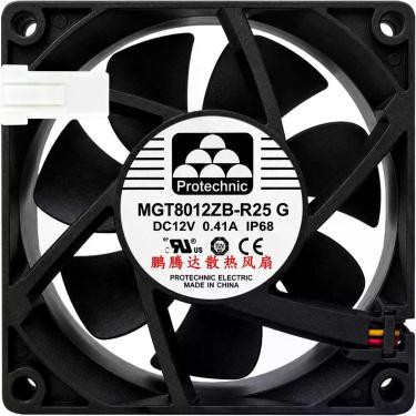 Imagem de Cooler MGT8012ZB-R25 12V 0.41A 4.92W 3 Fios 3P 8025 Original - Protech