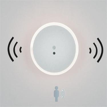 Imagem de Luminária de parede recarregável operada por bateria Luminária de parede LED ajustável por toque Luminária de parede com interruptor Luzes de parede de ferro acrílico com sensor de movimento