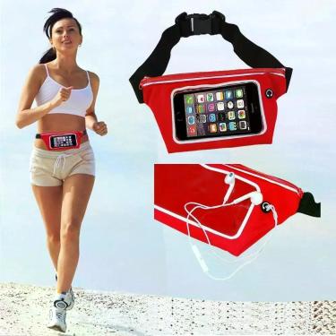 Imagem de Pochete cinto porta celular fitness Corrida até 5.5 Pol Impermeável VE