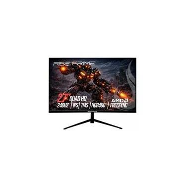 Imagem de Monitor Gamer Rise Mode Prime 27", QHD, 240Hz, 1ms, IPS, FreeSync, HDR 400, HDMI e DisplayPort, Preto - RM-MOG-27F2402K-B