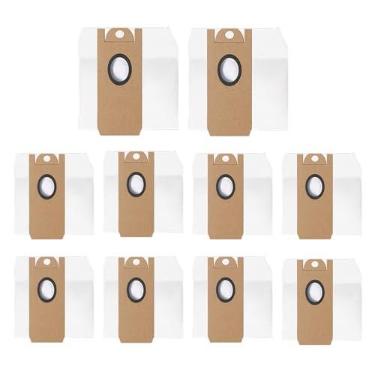 Imagem de Pacote com 10 sacos de pó de substituição para ionvac SmartClean V4 Robovac autoesvaziamento e lydsto G2 Robot Vacuum Bag Acessórios