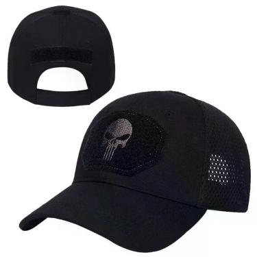 Imagem de Bonés Tático Do Exército Masculino, Militar Chapéu Camuflado - Preto
