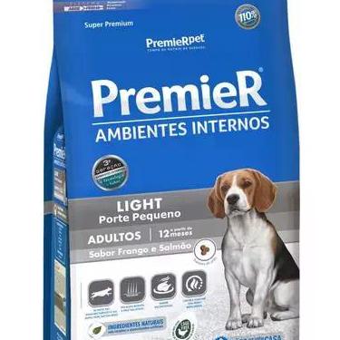 Imagem de Ração Premier Amb. Internos Light Cães Adultos Salmão/frango 2,5kg