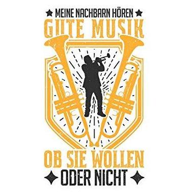 Imagem de Trompeten Notizbuch: Trompete Trompetist Trompetenspieler Geschenk / 6x9 Zoll / 120 karierte Seiten