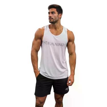 Imagem de Regata Masculina Dry Authen Running Keep Cool, Branco, M