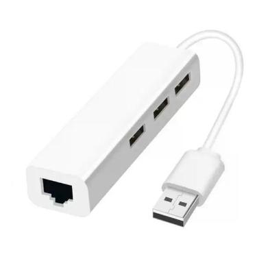 Imagem de Hub USB 3 + Adaptador LAN Gigabit It-blue Le-4102 Branco - Alinee