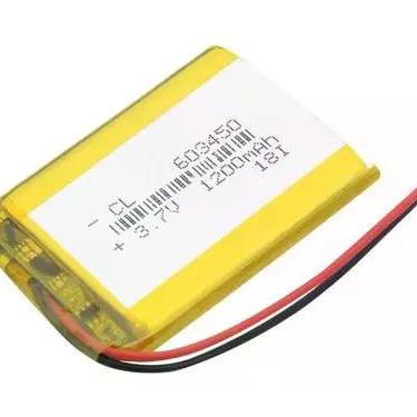 Imagem de Bateria 6mmx34mmx50mm 1 Peça Com 2 Fios 3,7v 1200mah - - bgb