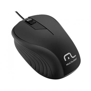 Imagem de Mouse Optico USB 1200DPI 3BOTOES Preto - Multi, Preto
