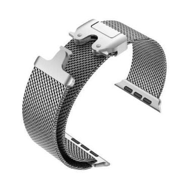 Imagem de Pulseira De Aço Inoxidável Milanesa Para Apple Watch Ultra 2 49mm 46mm