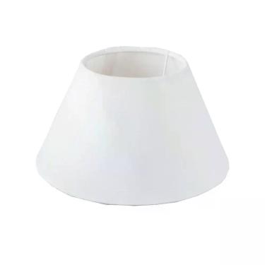 Imagem de Cúpula para abajur luminaria 27x17x43cm Tecido Algodão Soquete Naciona