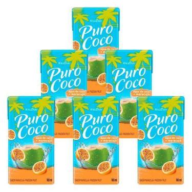 Imagem de Água de Coco Puro Coco Maracujá Maguary 180ml 6 Unidades