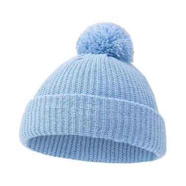 Imagem de Gorro De Tricô Dobrável Para Bebês 0-12M, Quente, Estilo Indiano, Para