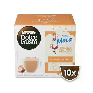 Imagem de Cápsulas de Café Cappuccino Moça Doce de Leite Nescafé Dolce Gusto Caixa 10 Unidades