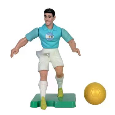 Imagem de Boneco Jogador de Futebol Articulado Que Chuta Seleções Copa do Mundo 