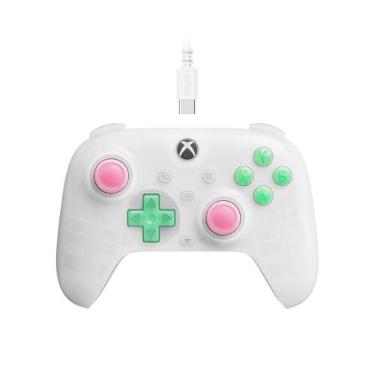 Imagem de Controle com fio 8BitDo Ultimate Mini para Xbox - iluminação RGB Fire Ring, joysticks Hall Effect, Lavanda