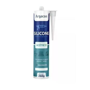 Imagem de Silicone Acético Preto 250g para Vedação e Acabamento Argacon