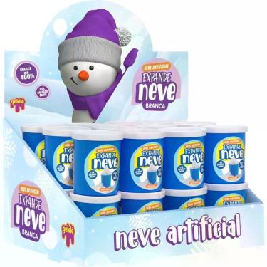 Imagem de Slime Neve Natural Expande com Água Branco Doce Brinquedo 8G