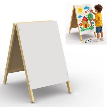 Imagem de Cavalete Calcada Duplo Lousa Branca Quadro Expositor - Junges
