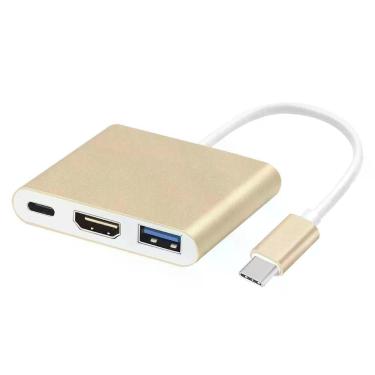 Imagem de Adaptador Conversor Usb 3.1 Type C Thunderbolt 3.0 X Hdmi Usb 3 Tipo C