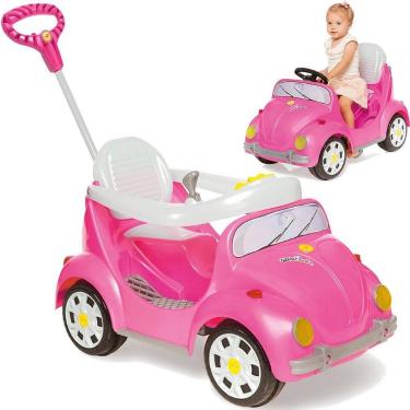 Imagem de Carrinho de Passeio e Pedal para Bebe Calesita Fouks Rosa 30kg, Rosa, 