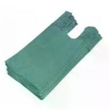 Imagem de Sacola Plástica Reciclada 60x80 com Alça Camiseta e Espessura 0,11 Verde Higipack