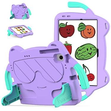 Imagem de Capa para tablet Estojo infantil compatível com Lenovo Tab M10 Plus (3ª geração) Estojo de 10,61" (TB-125FU TB-128FU) Estojo 2022 Durável Alça à prova de choque Estojo protetor Estojo leve de EVA Esto
