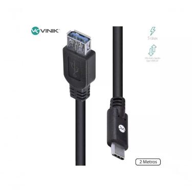 Imagem de Cabo Usb Tipo C Para Extensor Usb A Fêmea V3.2 Gen1 5gbps 2 Metros - C32uaf-2