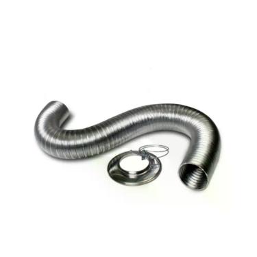 Imagem de Tubo Alumínio Aquecedor A Gás 90Mm 1,5Mt+Aro+Abraçadeira - Westaflex