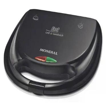 Imagem de Sanduicheira Fast Grill e Sandwich, Mondial, 750W - S-12